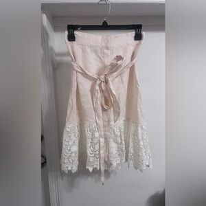 NWOT Miguelina Linen Skirt